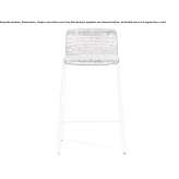 High fabric stool on a sleigh base Hulst