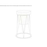 High fabric stool Tlixco