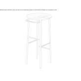 A tall wooden stool Shijak