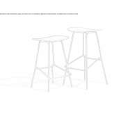High stool with footrest Marausa