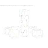 Stackable aluminum stool Paramus