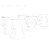 Taboret / stolik kawowy z poliuretanu Andrid
