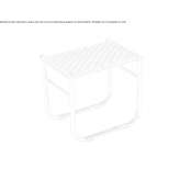 Low steel stool Reznos
