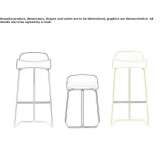 Stool made of synthetic material Yorklyn