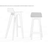 A tall wooden stool Thurso