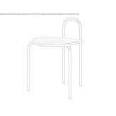 A low wooden stool Alessano