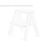 Stołek/stołek dębowy Donnas