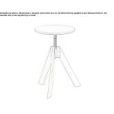 Swivel stool with adjustable height Safonovo