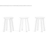 Steel stool Carta