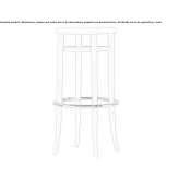 High stool with molded plywood seat Sarrians