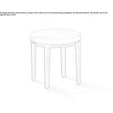Solid wood stool with integrated cushion Kupchino