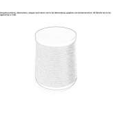 Low stool in solid wood and hemp rope Bauska