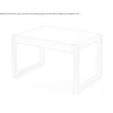 Low stool in tanned leather Zilina