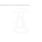 Swivel aluminum stool Kosel