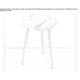 Low stool made of reclaimed wood Tintigny