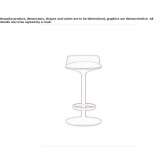 Upholstered stool with height adjustment and footrest Biberach