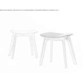 A low wooden stool Thurso