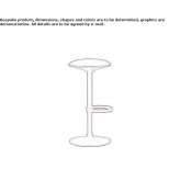 Swivel stool with footrest Biberach