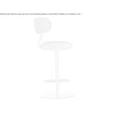 Tall, swivel fabric stool Scole