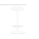 High swivel stool with footrest Scole