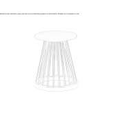 Low, upholstered stool Posic