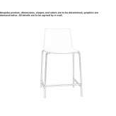 High stool with footrest Jibou