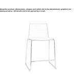 Sleigh base stool that can be stacked Jibou
