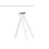 Ash stool with footrest Ballivor