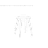 A low oak stool Susques