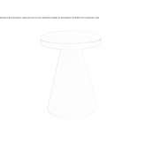 MDF stool with leather seat Nutley