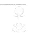 High stool with footrest Poppel
