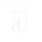 Wooden stool/coffee table Bavtugay