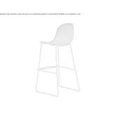Toboggan chair with footrest Mereni