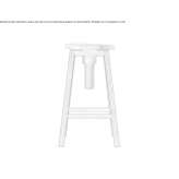 Solid wood stool with height adjustment Poels