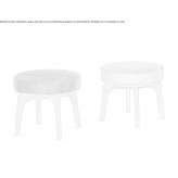 Low stool upholstered in fabric Iaciara