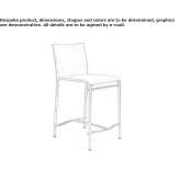 Mesh stool with footrest Turretot