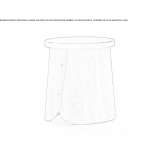 Wooden stool Asendorf