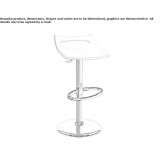 Swivel stool with adjustable height Liperi