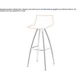 High stool made of polypropylene Bridport