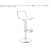 Swivel stool with adjustable height Bridport