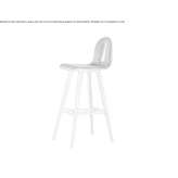 High upholstered stool Mereni