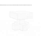 Multi-layer wooden stool/coffee table Drelow