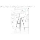 Stool with backrest Laureles