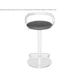 Height adjustable armchair with footrest Argentre