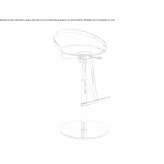 Swivel steel stool with gas lift Aiyira