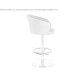 Upholstered swivel stool with armrests Cachora