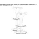 Height adjustable stool Imposte