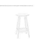 A low wooden stool with a footrest Fredepo