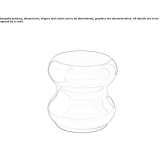 Round pouffe made of fiberglass Rydaholm