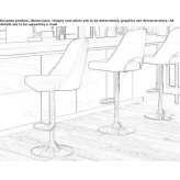 Stool with gas lift and footrest Kumanovo